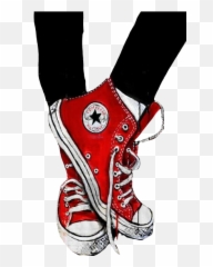 Red Sticker Challenge - Loui Jover Art Shoes Emoji