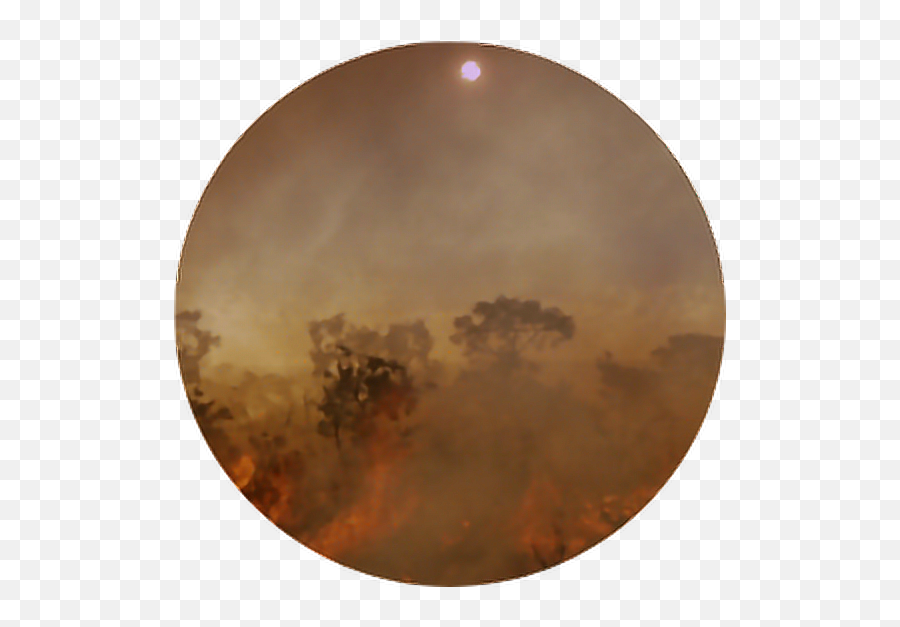 Fire Bushfire Wildfire Brown Hot Smoke - Circle Emoji,Sun Fire Emoji