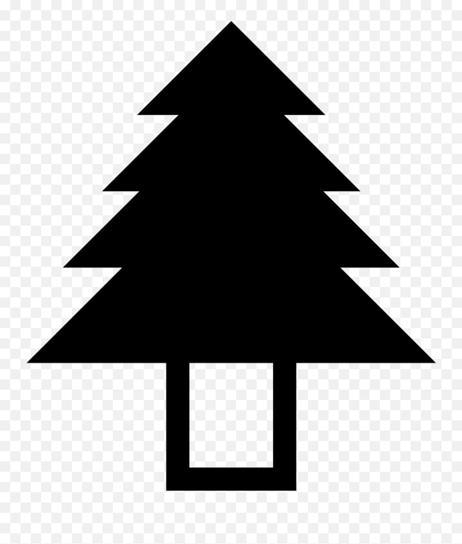 Png File - Vector Christmas Tree Outline Emoji,Pine Tree Emoji