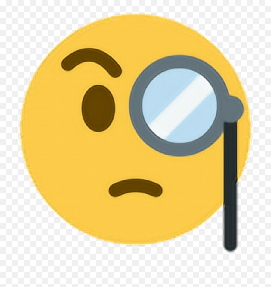 Detective Clipart Emoji Detective Emoji Transparent Free - Eyeglass Emoji,Old Emojis