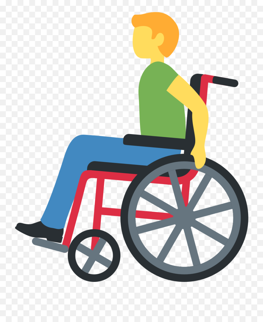 Twemoji12 1f468 - Man In Wheelchair Emoji,Painting Emoji