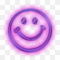 Lovelitchi Happy Symbols Clipart - Neon Smiley Face Png Emoji