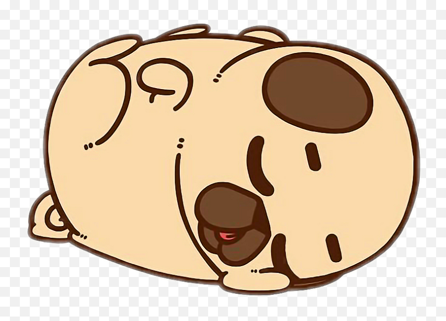 Sleeping Dog - Pug Art For Kids Hub Emoji,Sleep Tight Emoji