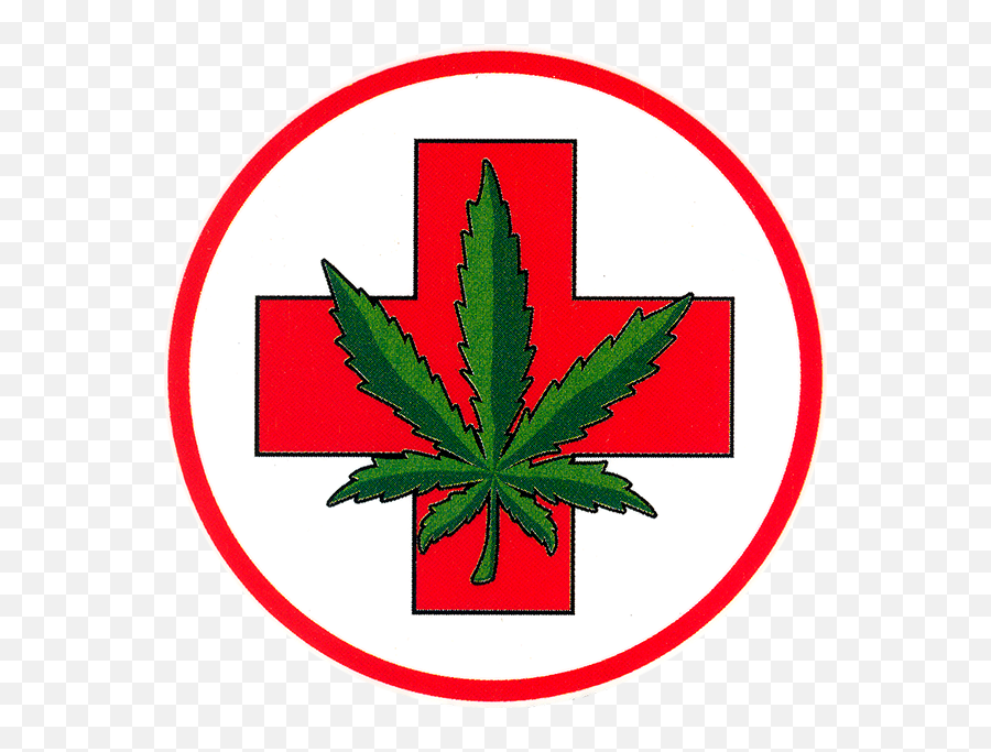 Medical Marijuana - Window Sticker Medical Marijuana Medical Cannabis Logo Free Emoji,Pot Leaf Emoji