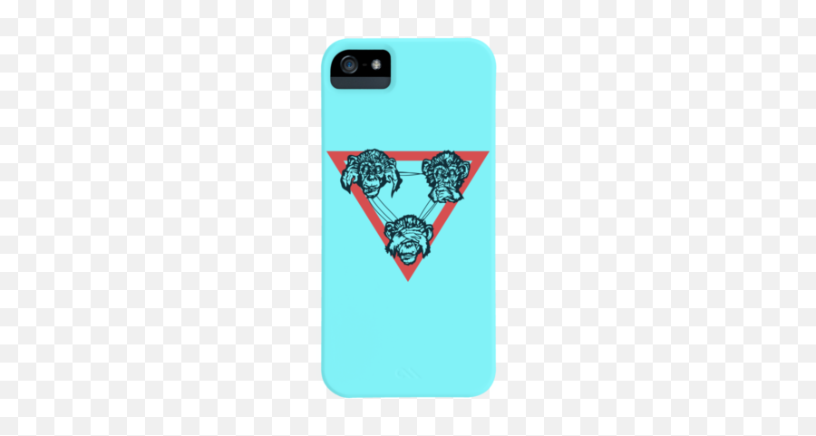 Dbh Collective Blue Monkey Phone Cases Design By Humans - Mobile Phone Case Emoji,Frying Pan Emoji