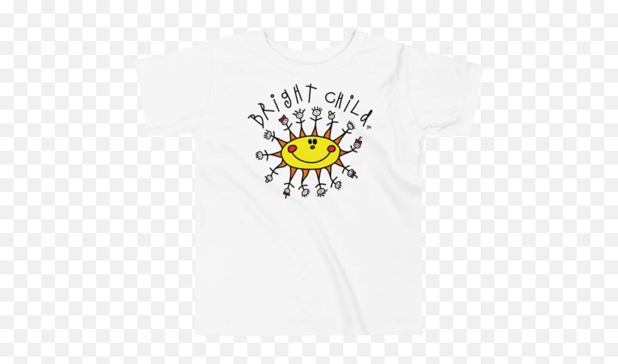 Classic Logo Toddler White T - Shirt Bright Child Emoji,Crab Emoticon