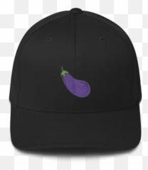 Eggplant Emoji - Baseball Cap,Baseball Hat Emoji