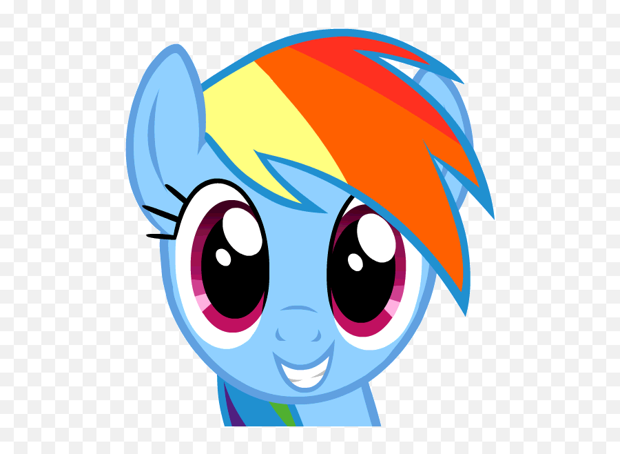 Top Rain Bi The Stickers For Android Ios - My Little Pony Rainbow Dash Head Emoji,Raining Emoji
