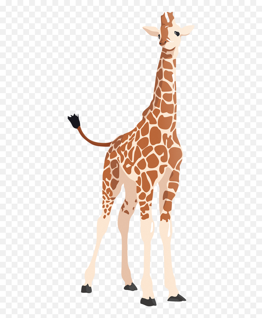 Vector Giraffe Flat Transparent U0026 Png Clipart Free Download - Cartoon Transparent Giraffe Emoji,Giraffe Emoji.com