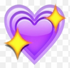 Freetoedit - Transparent Purple Heart Emoji