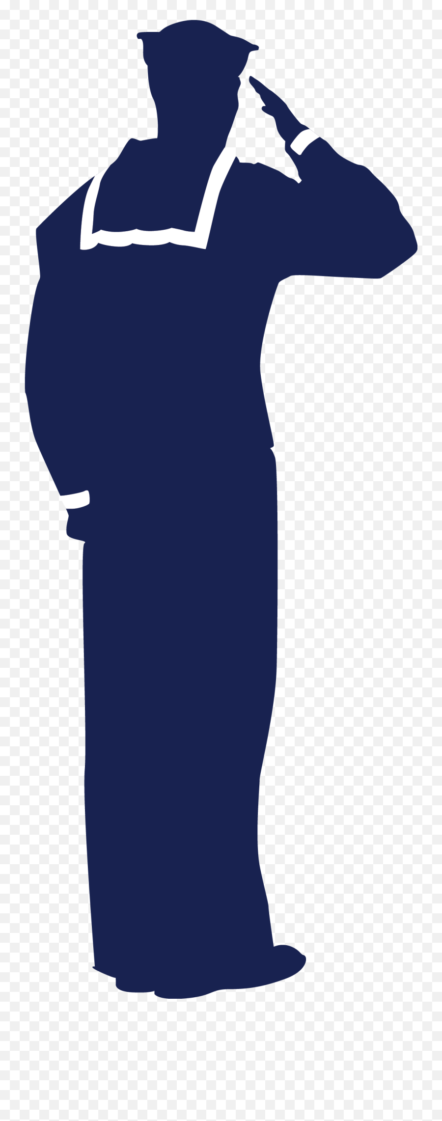 Navy Sailor Salute Clipart - Clipart Navy Sailor Silhouette Emoji,Army Salute Emoji