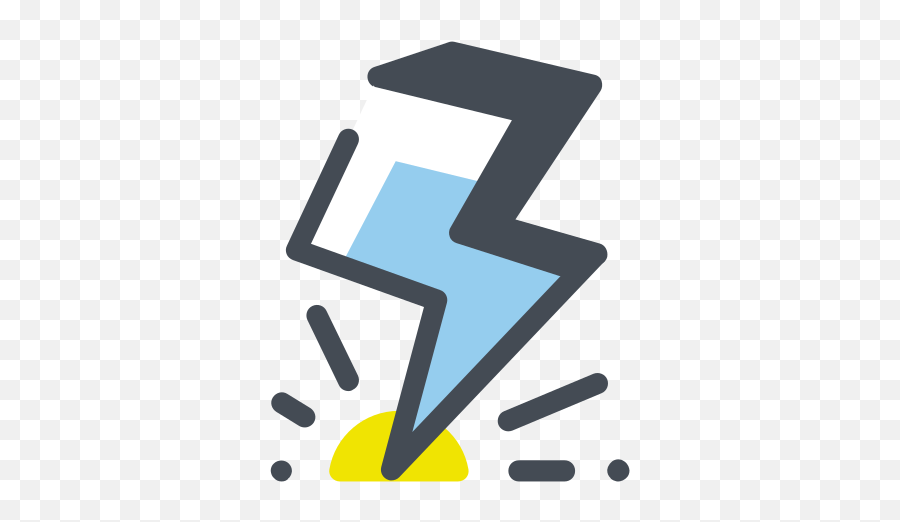 Lightning Strike Icon - Graphic Design Emoji,Strike Emoji