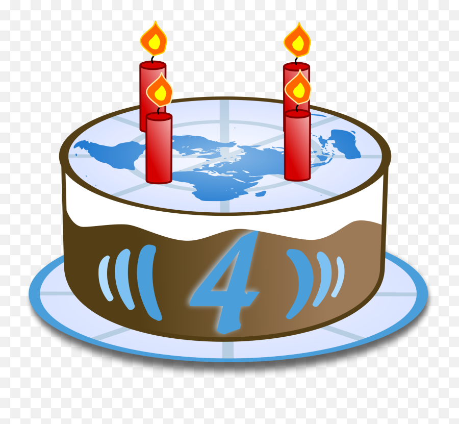 Happy Birthday Cake Clipart - Birthday Cake 4 Emoji,Emoji Birthday Cakes