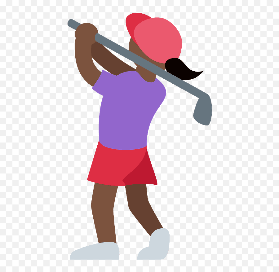 Woman Golfing Emoji Clipart - Woman Golf Emoji,Golf Emoji