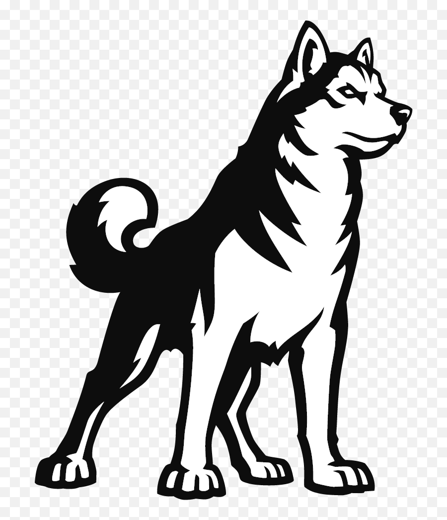 Husky Clipart Dog Indian Husky Dog Indian Transparent Free - Northeastern University Full Husky Logo Emoji,Husky Emoji