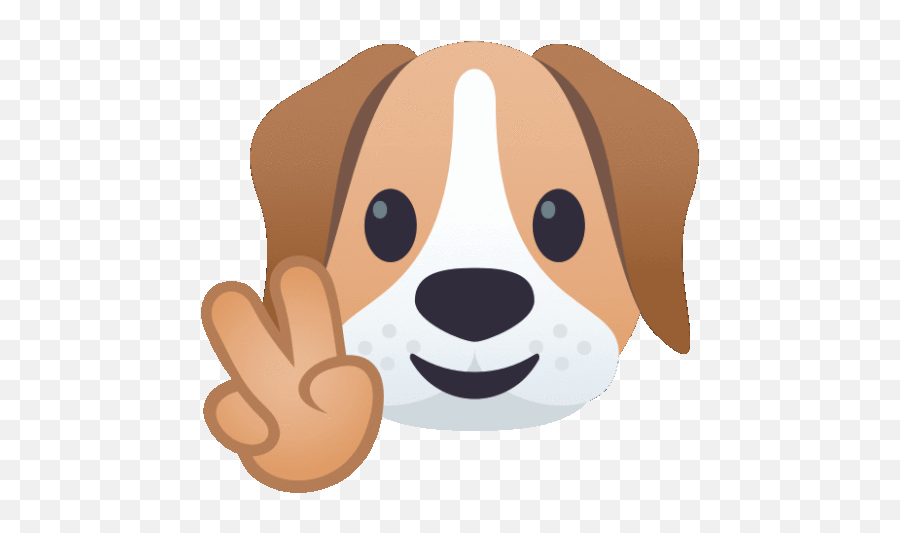 Peace Dog Gif - Peace Dog Joypixels Discover U0026 Share Gifs Transparent Image Dog Face Emoji,Hippie Emojis