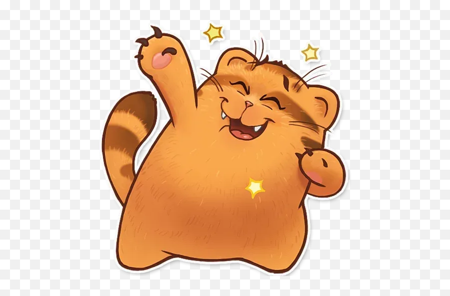 Orange Meow Whatsapp Stickers - Stickers Cloud Emoji,Groundhog Emoji