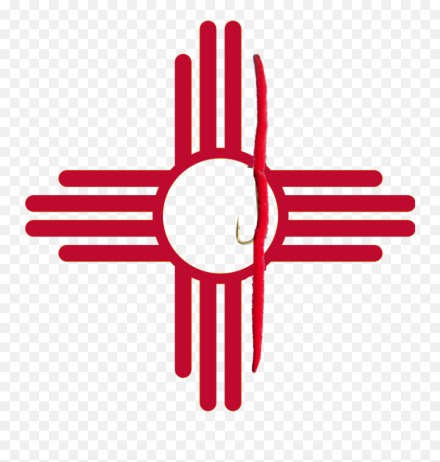 New Mexico State Flag Clipart - Full Size Clipart 3299916 Red Zia Sun Symbol Emoji,State Flag Emoji