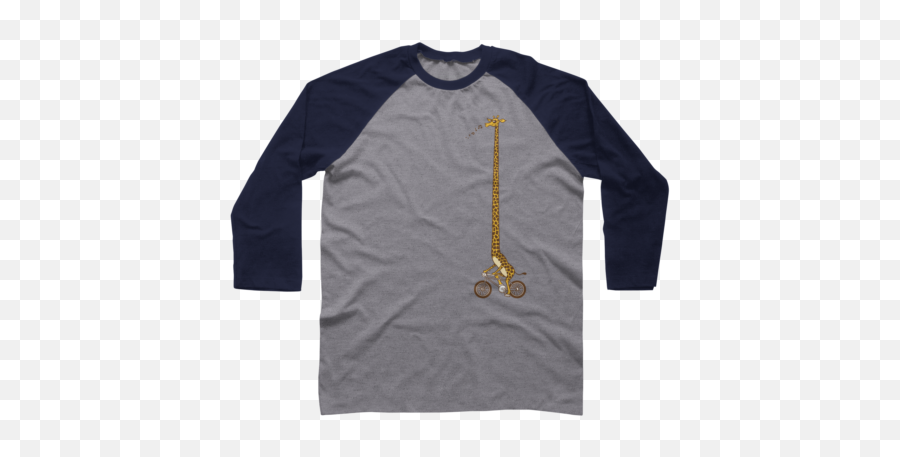 Grey Giraffe T - Long Sleeve Emoji,Giraffeemoji.com