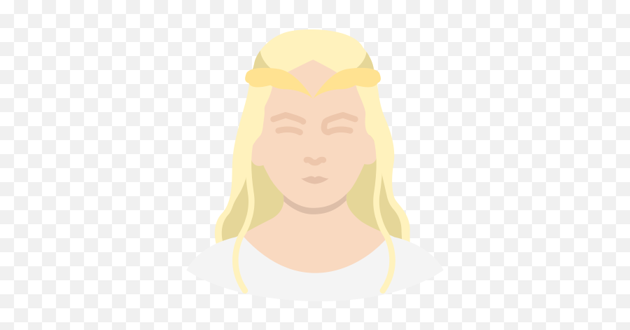 Elf Lady Lord Of The Rings Princess Icon - Free Download Hair Design Emoji,Lord Of The Rings Emoji