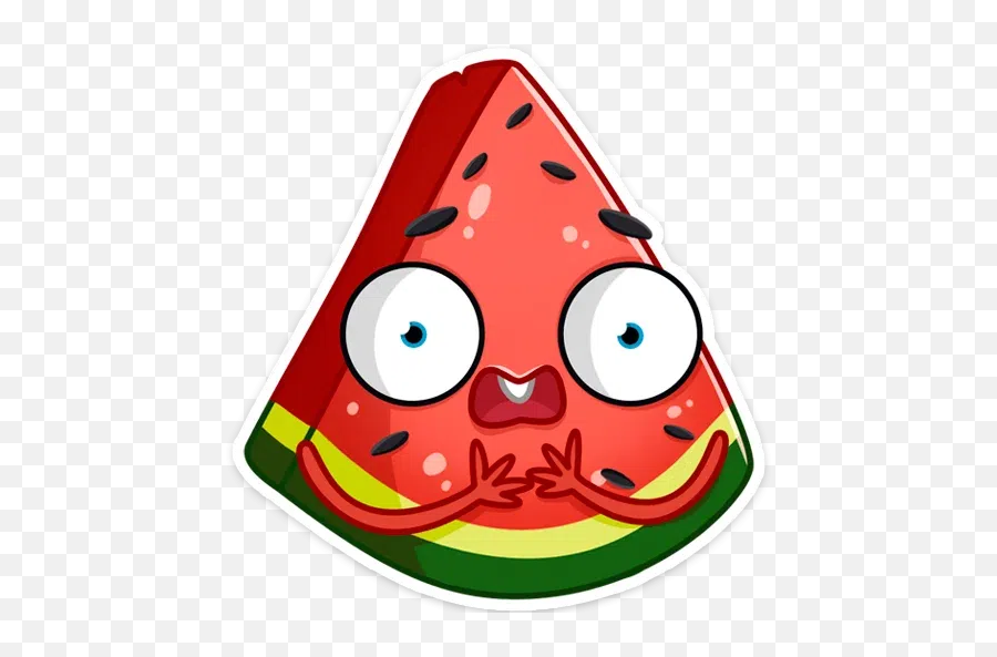 Watermelon Whatsapp Stickers - Stickers Cloud Happy Emoji,Watermelon Emoticon