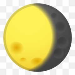 Waning Gibbous Moon Emoji Meaning With Pictures - Circle