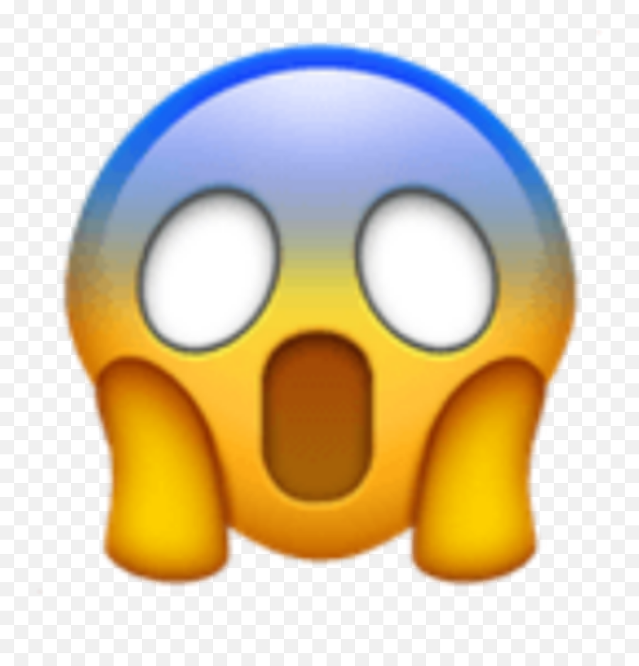 Iphoneemoji Emojiiphone Emoji Fear Fearemoji - Transparent Background Gasp Emoji,Fear Emoji