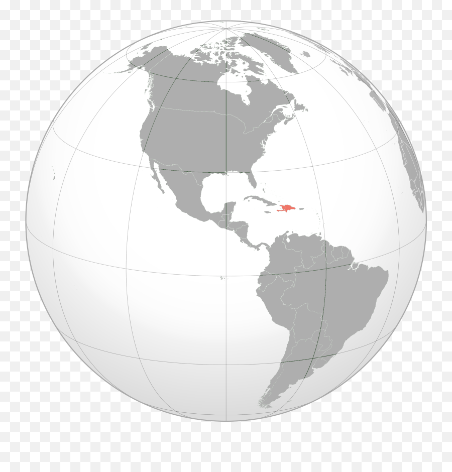 Haiti - Globe Map Western Hemisphere Emoji,Dominican Republic Emoji
