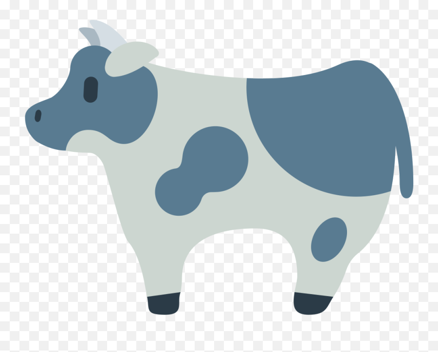 Fxemoji U1f404 - Blue Cow Emoji,Emoji Cow