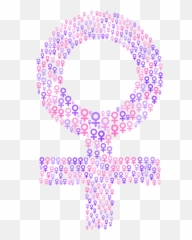 Female Symbol In Color - Pink Transparent Woman Symbol Emoji,Gender Sign Emojis