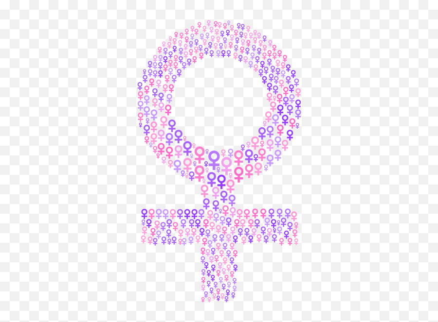 Female Symbol In Color - Pink Transparent Woman Symbol Emoji,Gender Sign Emojis