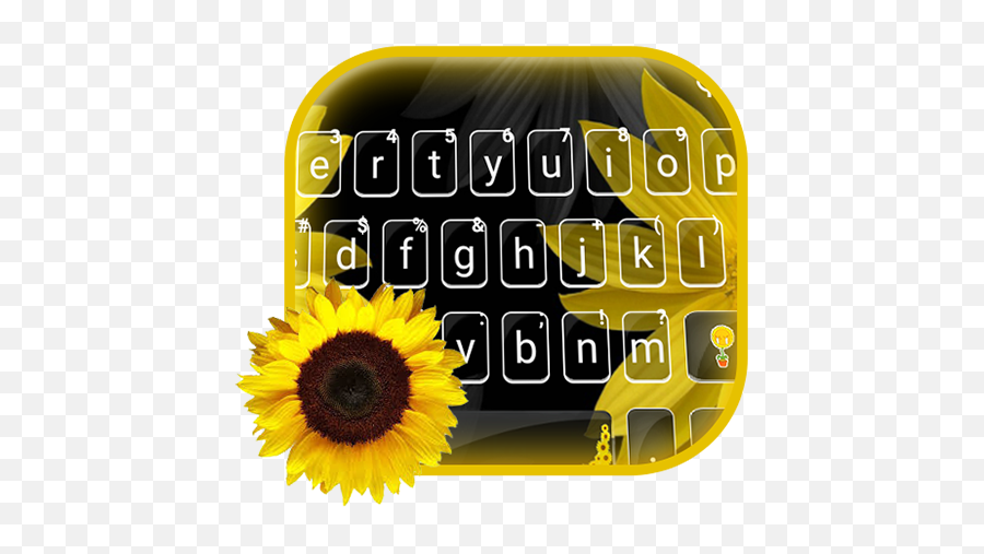 Blossom Sunflower Keyboard Theme - Sunflower Emoji,Sunflower Emoji