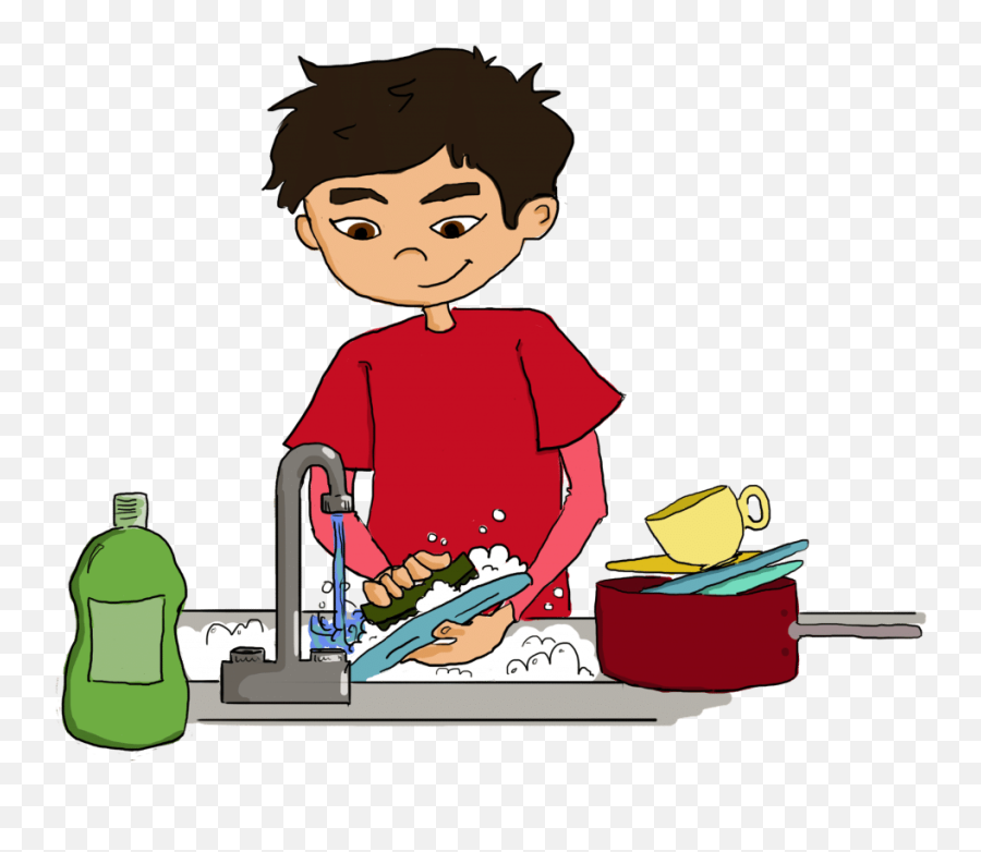 Drawing Transparent Png Clipart - Wash The Dishes Clipart Emoji,Dishes Emoji