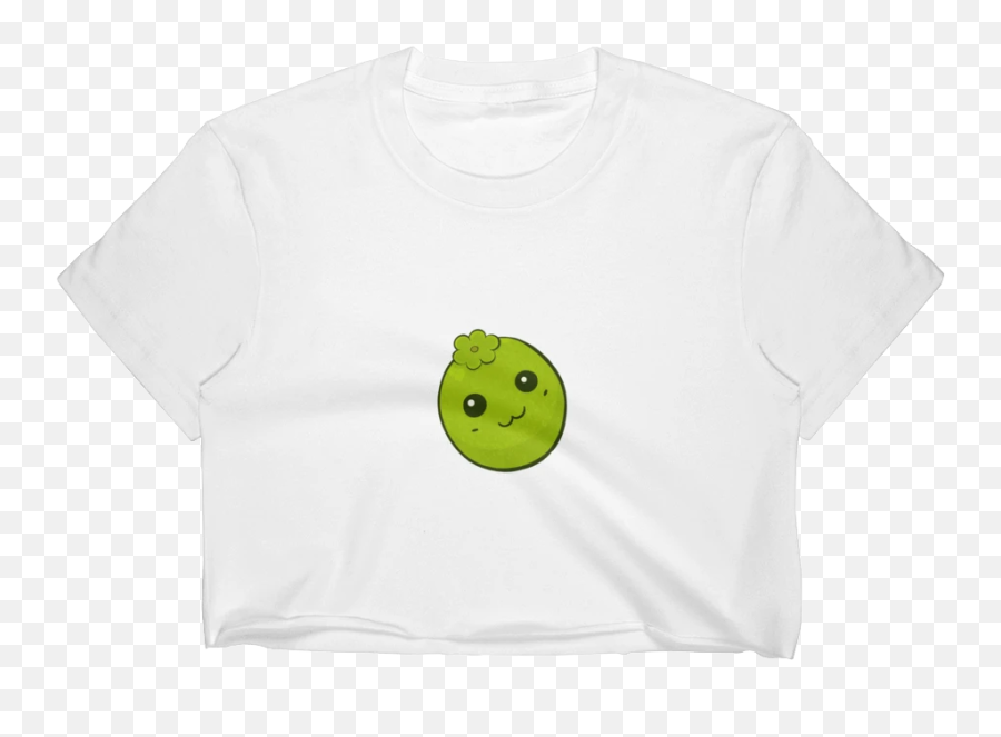Black Sapote Crop Top - Smiley Emoji,Snap Emoticon