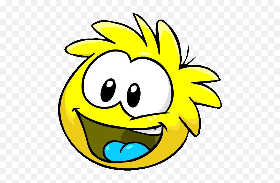 Imprimir Puffles De Club Penguin - Club Penguin Yellow Puffle Emoji,Emoticon Comiendo