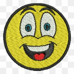 Emoji Smile Iron - On Patch Volleyball Designs,Trophy Emoji