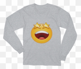 Unisex Stars Eyes Emoji Long Sleeve T - Unisex Long Sleeve Shirt,Stars Emoji