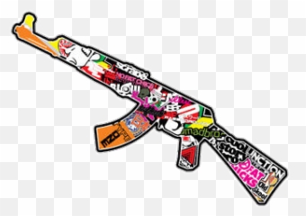 Trending Sticker Bomb Stickers - Assault Rifle Emoji