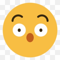 Emoji Emotion Face Feeling Wow Icon - Circle