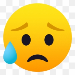 Sad But Relieved Face People Gif - Smiley Emoji