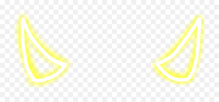 Download Devil Horns Yellow Angel White Freetoedit - Light Emoji,Emoticon Devil Horns