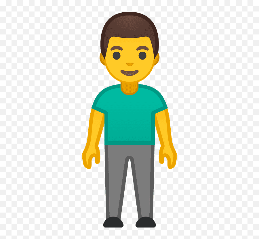 Man Standing Emoji Clipart Free Download Transparent Png - Man Emoji Full Body,Male Sign Emoji