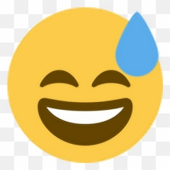 Smile - Grinning Sweaty Emoji