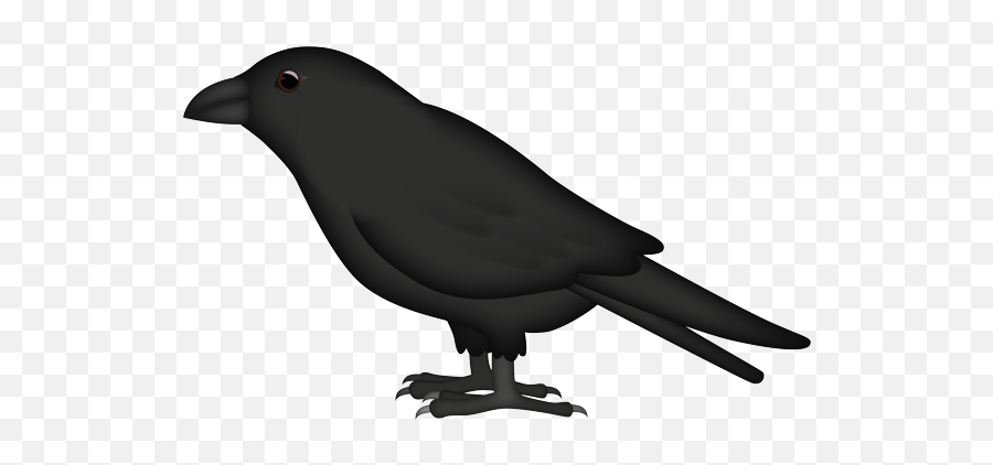 Emoji - Raven,Black Bird Emoji