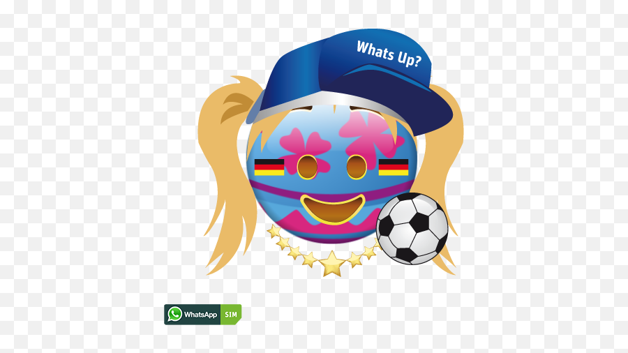 Tränen Lachendes Emoji Mit Osterei - Gesicht Und Deutschland Emoticon,Soccer Ball Emoticons