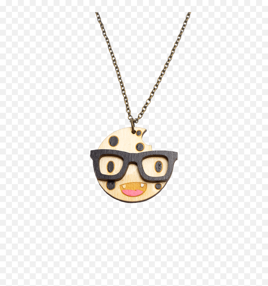 Smart Cookie Necklace - Solid Emoji,Emoticon Necklace