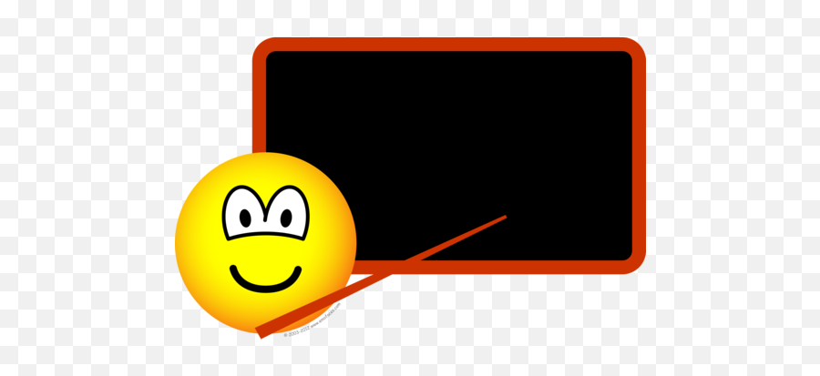 Teacher Emoticon Black Board - Smiley Leraar Emoji,Black Emoticons
