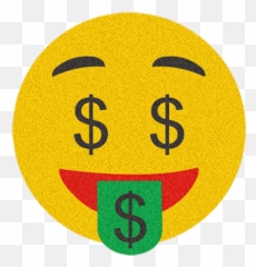 Money Face Emoji Png Transparent Free -