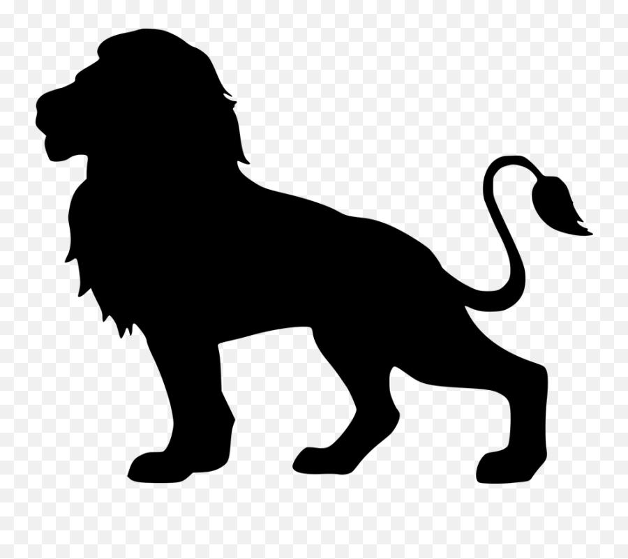 Lion Silhouette Isolated - Lion Silhouette Emoji,Night King Emoji