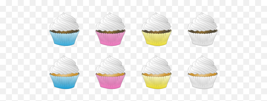 White Frosted Cupcakes - Cupcake Emoji,Birthday Cake Emojis